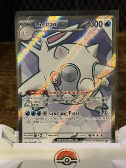 Pokemon Card TCG Cetitan EX 210/182 Destined Rivals Full Art Holo Rare NM - Image 2