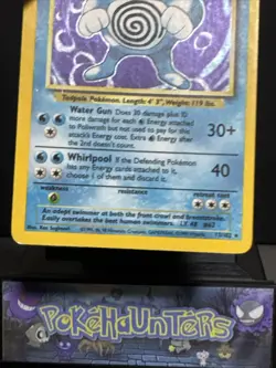 Pokemon Card Poliwrath 13/102 Base Set Holo Rare WOTC Played 2 - Image 5