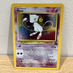 Mew Black Star 9 HOLO Pokemon Card WOTC League Promo Holo *Near Mint* - Image 1