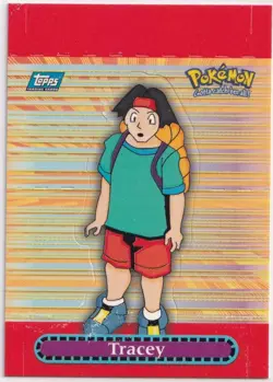 Pokemon Tracey Pop-up Card TOPPS Secret Rare Blue Logo No. 3/10 English - Image 1