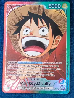 One Piece TCG OP13-001 Monkey D. Luffy Alt Art Leader AA Card Game CCG English - Image 1