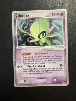 Pokemon TCG Celebi EX 17/17 Pop Series 2 Non-Holo Rare Card 2005 NM - Image 1