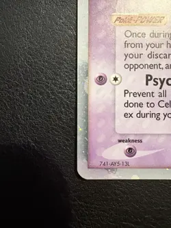 Pokemon TCG Celebi EX 17/17 Pop Series 2 Non-Holo Rare Card 2005 NM - Image 3