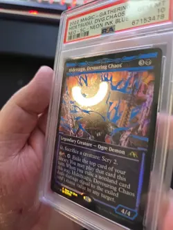 Hidetsugu, Devouring Chaos (Neon Blue) Kamigawa: Neon Dynasty Foil - Image 2