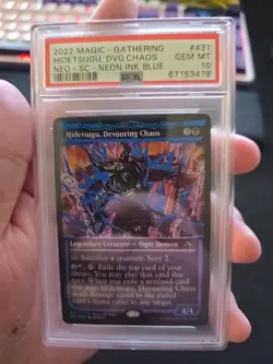 Hidetsugu, Devouring Chaos (Neon Blue) Kamigawa: Neon Dynasty Foil - Image 5