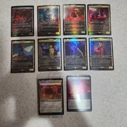 Magic The Gathering - Secret Lair x Stranger Things - FOIL COMPLETE SET SLEEVED - Image 1