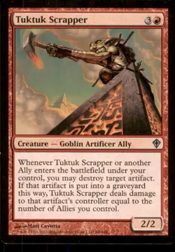 MTG - Tuktuk Scrapper Worldwake #94 Uncommon LP - Image 1