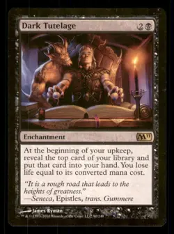 MTG - Dark Tutelage Magic 2011 (M11) #90 Rare LP - Image 1