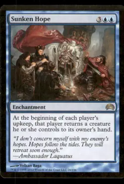 MTG - Sunken Hope Planechase 2012 #26 Rare LP - Image 1