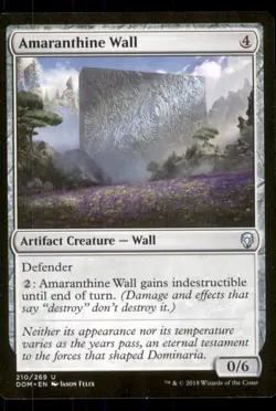 MTG - Amaranthine Wall Dominaria #210 Uncommon LP - Image 1