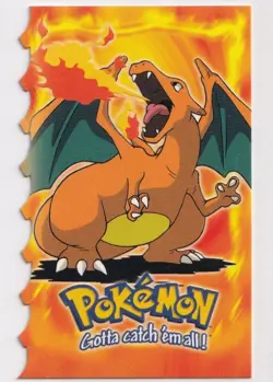Pokemon Charizard #06 Die-Cut TOPPS Secret Rare Blue Logo No. E06/12 English - Image 1