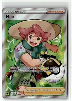 Milo ⭐ TG27/TG30 Holo Rare Ultra Astral Radiance Trainer Gallery Pokemon NM - Image 1