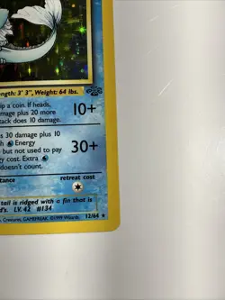 Pokemon TCG Vaporeon Jungle 12/64 Holo 1999-2000 Wizards Base Set Copyright Holo - Image 4