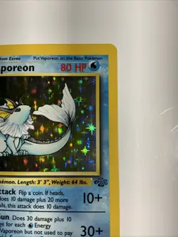 Pokemon TCG Vaporeon Jungle 12/64 Holo 1999-2000 Wizards Base Set Copyright Holo - Image 5