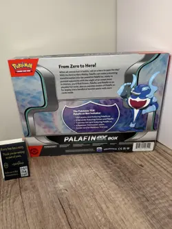 Pokemon TCG Palafin ex Box w 4 Booster Packs + 3 Promos Factory Sealed NEW - Image 2
