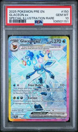 PSA 10 Glaceon ex Special Illustration Rare 150/131 Prismatic Evolutions Pokemon - Image 1