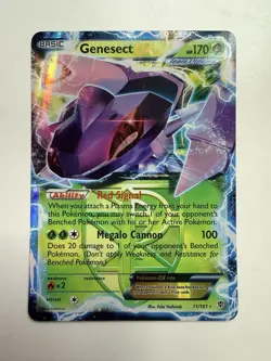 Pokemon TCG Genesect EX Team Plasma 11/101 Plasma Blast Holo Ultra Rare - Image 1