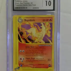 Pokemon Rapidash Black Star Promo #51 Pokemon Center NY 2002 CGC 10 - Image 1