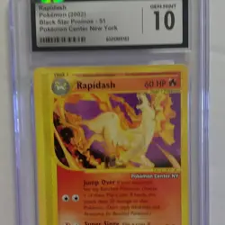 Pokemon Rapidash Black Star Promo #51 Pokemon Center NY 2002 CGC 10 - Image 2