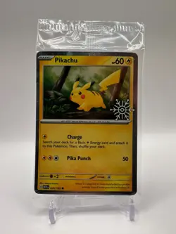 SEALED Pokemon TCG Snowflake Stamped Pikachu Holiday Calendar 025/165 Promo Card - Image 1