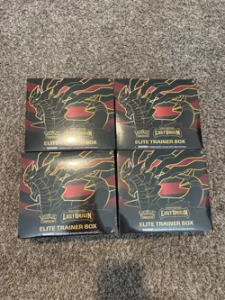 Lot of 4 - Pokemon Sword And Shield Lost Origin ETB FOUR Elite Trainer Boxes - Image 1