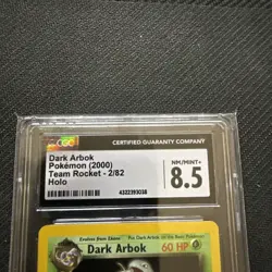 CGC 8.5 Dark Arbok 2000 Team Rocket 2/82 Holo Pokemon Card Psa - Image 4