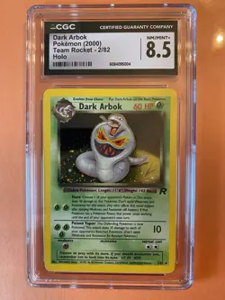 Pokemon Dark Arbok 2/82 Team Rocket Holo CGC 8.5 - Image 1