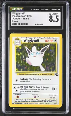 CGC 8.5 Wigglytuff 1999 Jungle 16/64 Holo Pokemon Card - Image 1
