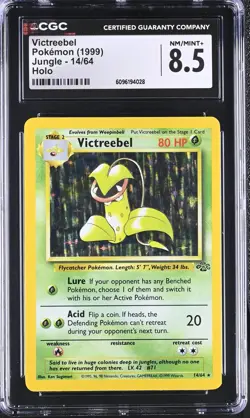 CGC 8.5 Victreebel 1999 Jungle 14/64 Holo Pokemon Card - Image 1