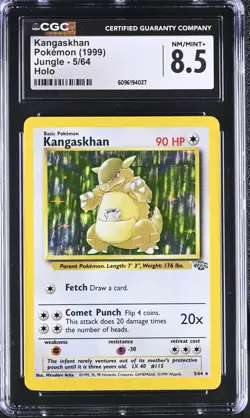 CGC 8.5 Kangaskhan 1999 Jungle 5/64 Holo Pokemon Card - Image 1