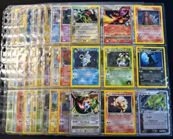 Lot of 90 ALL HOLO Vintage Pokemon Card Binder Collection - Image 1