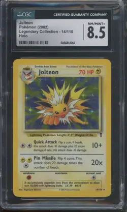 Pokemon TCG Jolteon 14/110 Legendary Collection Holo Rare CGC 8.5 - Image 1