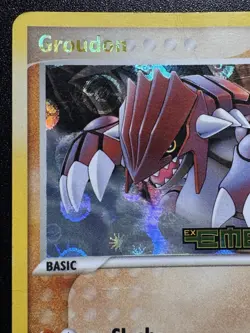 Groudon 14/106 EX Emerald Pokemon Card Reverse Holo Foil Rare HP - Image 3