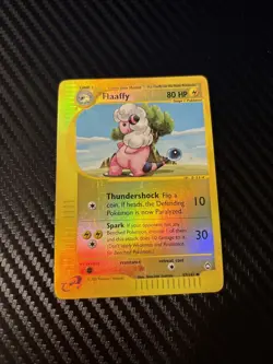 Flaaffy 47/147 Reverse Holo Pokemon Card Aquapolis little whitening back edges - Image 1