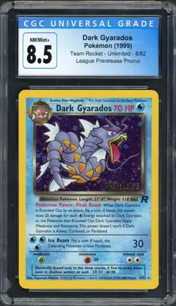 CGC 8.5 Dark Gyarados (Prerelease) Team Rocket 8/82 Holo Pokemon Card B10 - Image 1