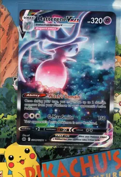 Pokemon TCG Hatterene VMAX GG47/GG70 Crown Zenith: Galarian Gallery Holo NM/M - Image 1
