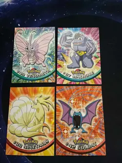 Pokemon Topps Vintage 4 Card Lot Machoke Ninetails Golbat Venomoth NM/LP - Image 1