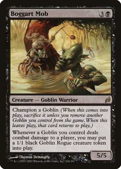 Boggart Mob Lorwyn PLD Black Rare MAGIC THE GATHERING MTG CARD ABUGames - Image 1