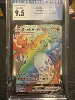 Charizard Champions Path 2020 VMAX Card 074/073 CGC Gem Mint 10 Pokemon TCG - Image 1