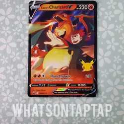 Pokemon Card Lances Charizard V SWSH133 Black Star Promo Celebrations Collection - Image 1