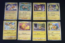 Pokemon TCG Pikachu & Raichu Lot: 8 Card Collection Set - Image 1