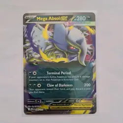 Pokemon Mega Absol EX 086/132 Mega Evolution Set Pokemon Card, VGC - Image 1