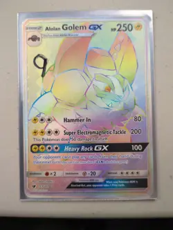 Alolan Golem GX - 113/111 - Secret Rare Crimson Invasion Set - Pokemon Card - NM - Image 1