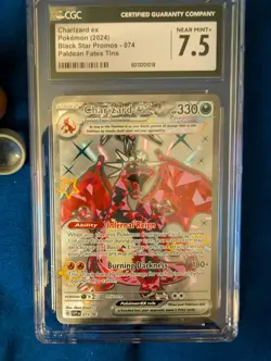 CGC 7.5 Charizard Ex Japanese Pokemon Shiny Treasure Ex 331/190 Pokemon Card psa - Image 1