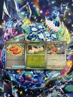 Pokemon TCG Prismatic Evolutions Pokeball Reverse Holo X3 Cards Bundle NM - Image 1