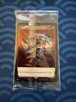 Riftbound “Fist Bump” Buff Double Sided Promo Card (EXCLUSIVE) - Image 2