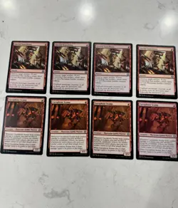 Magic the Gathering MTG Gleeful Demolition And Cacophony Scamp 8 Card Goblin Lot - Image 1