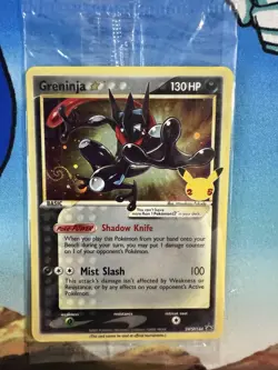 Greninja Gold Star Promo SWSH144 Celebrations Pokemon Card SEALED Swirl - Image 1
