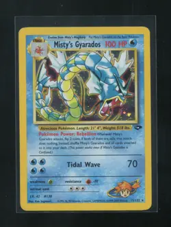 POKEMON CARD MISTY'S GYARADOS 13/132 GYM CHALLENGE HOLO 2000 - Image 1