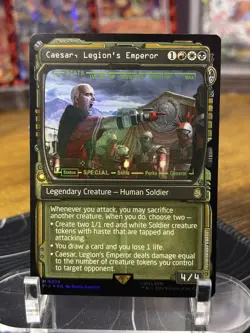 MTG Caesar, Legion's Emperor 339 Showcase Foil NM - Universes Beyond Magic Card - Image 1